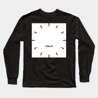 CALVI Time Zone Wall clock Long Sleeve T-Shirt